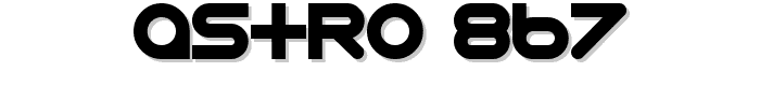 Astro 867 font